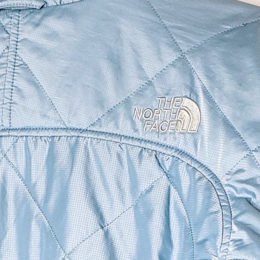 The North Face Women's Light Blue Quilted Jacket - Picture 4 of 7
